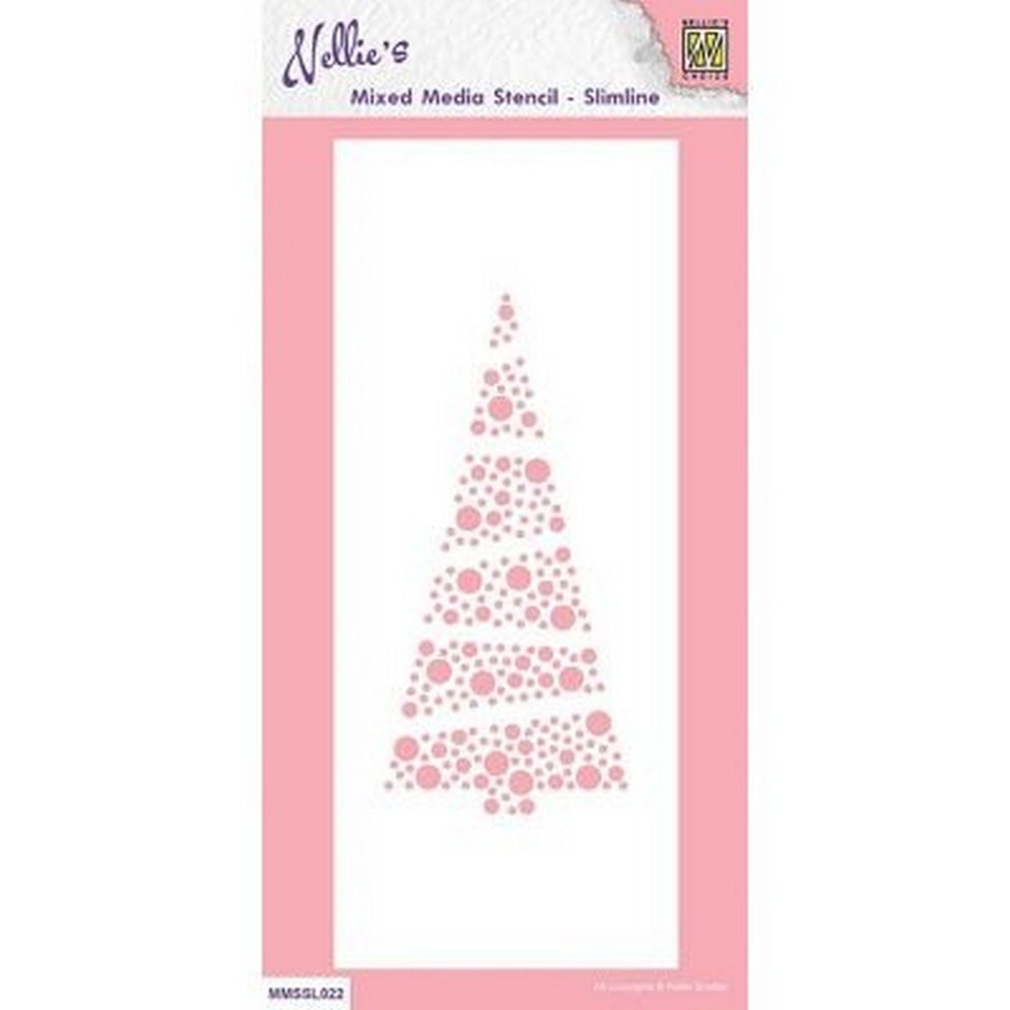 La elección de Nellie • plantilla de árbol de Navidad de tamaño delgado