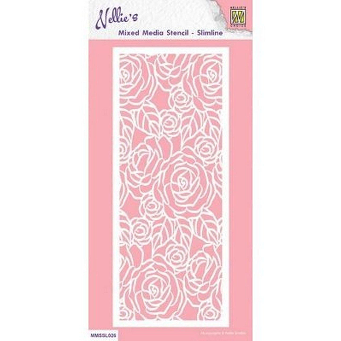 La scelta di Nellie • stencil per rose di dimensioni sottili