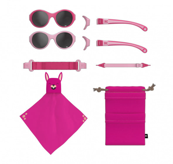 Fai clic su Cambia occhiali da sole per bambini 0-2 anni rosa 2 pezzi