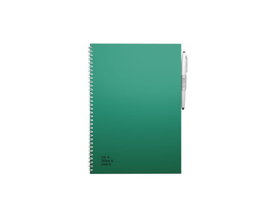 Moyu Scambiabile Notebook Copta rigida A4 Forest Green