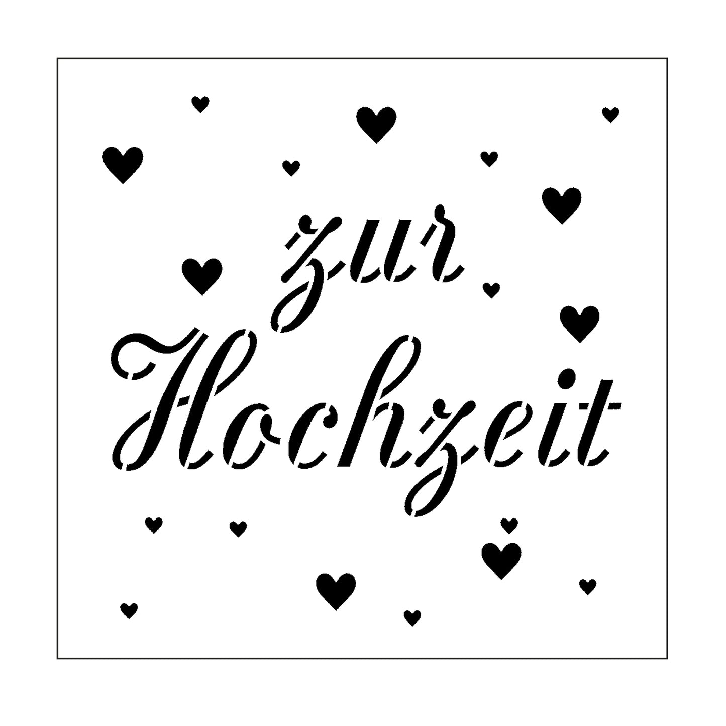 Timbro Mundart • stencil testo tedesco zur hochzeit