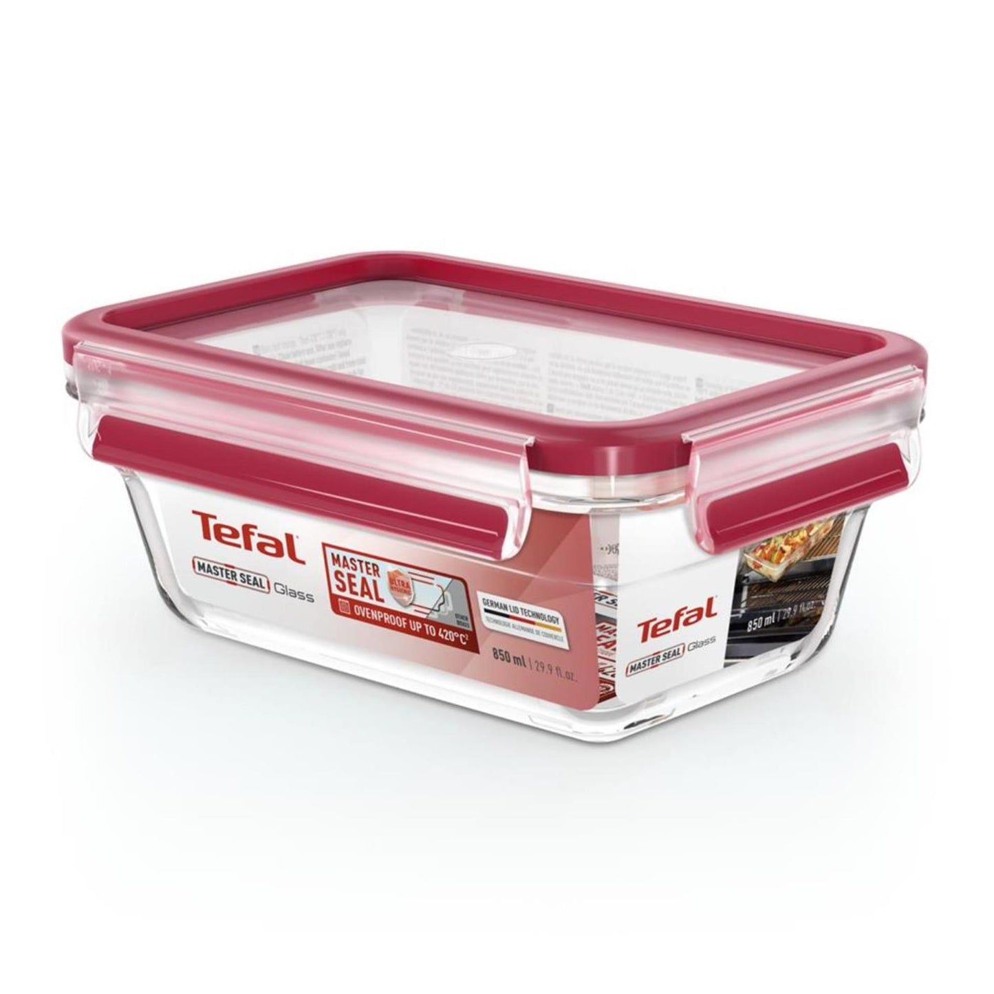Bicchiere Tefal Master Seal rettangolare da 850 ml