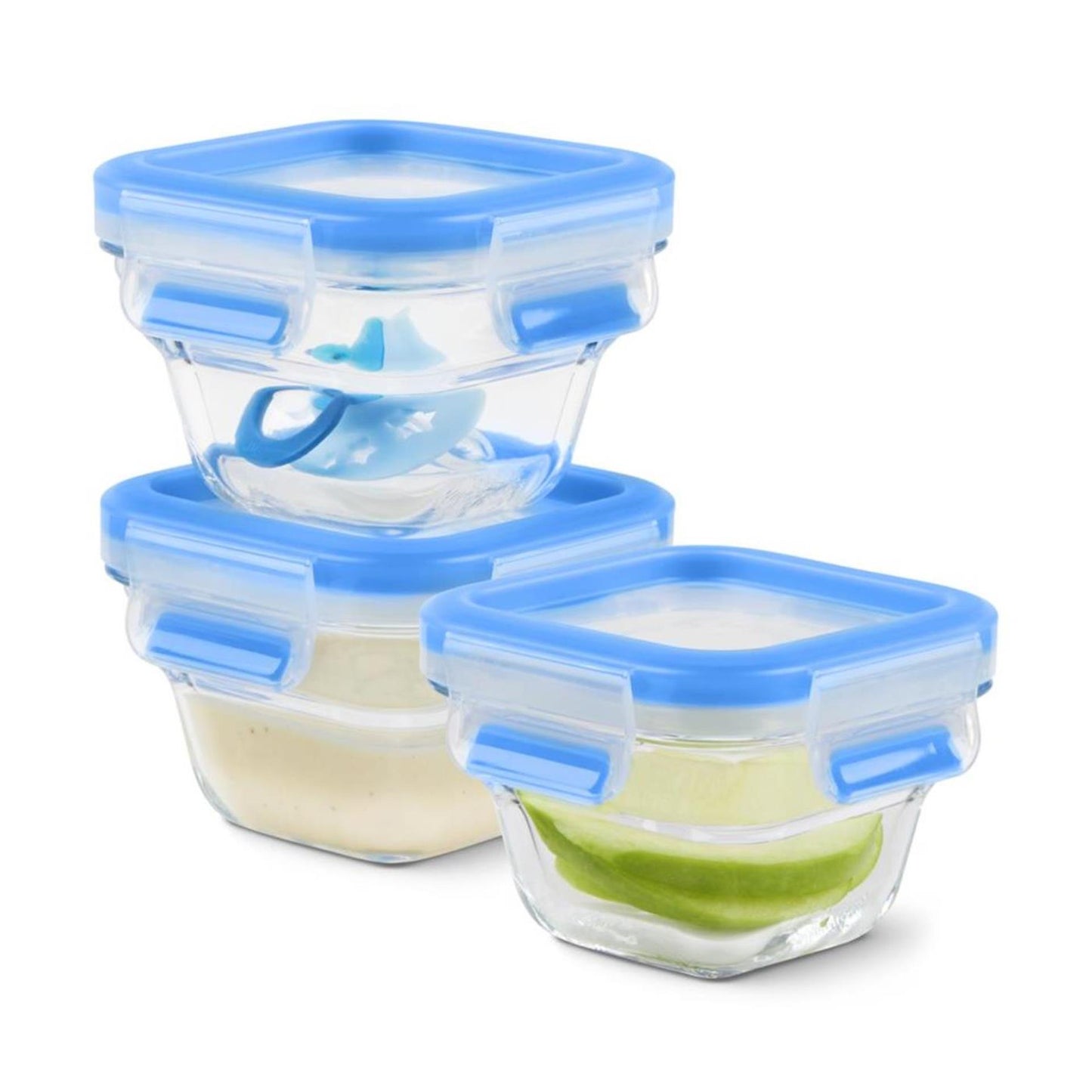Set per bambini in vetro Tefal masterseal 3 x 180 ml