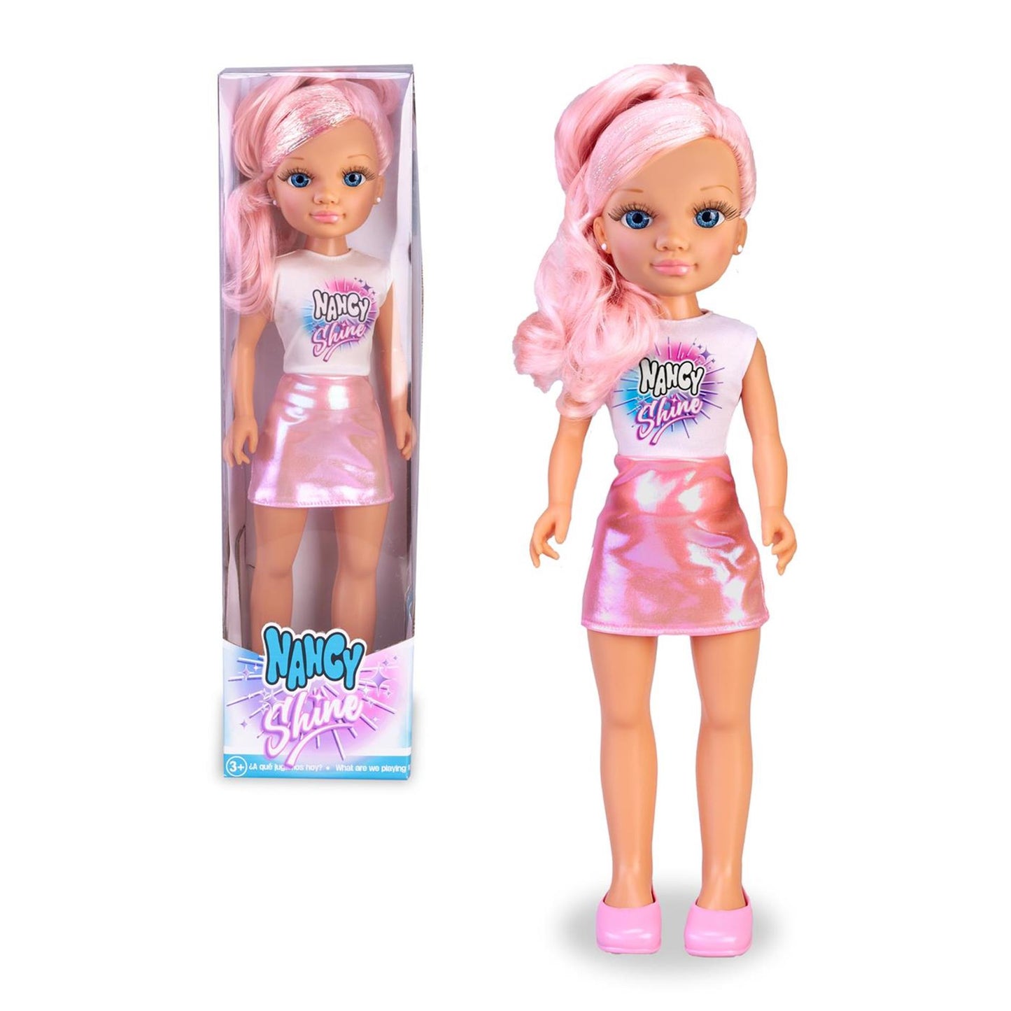 Pinypon Nancy Shine bambola 45 cm rosa