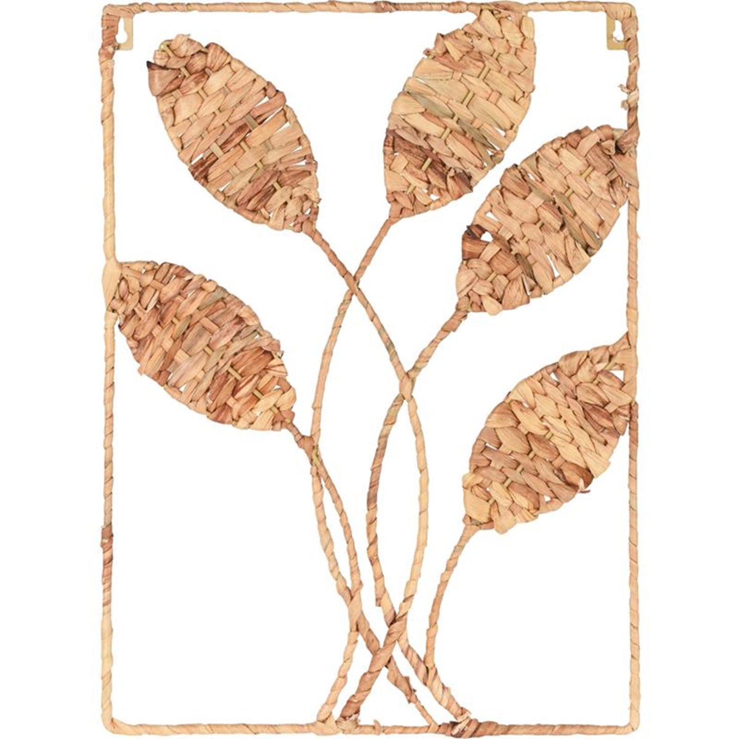 Decorazione da parete Home Styling foglie di canna 50x35 cm