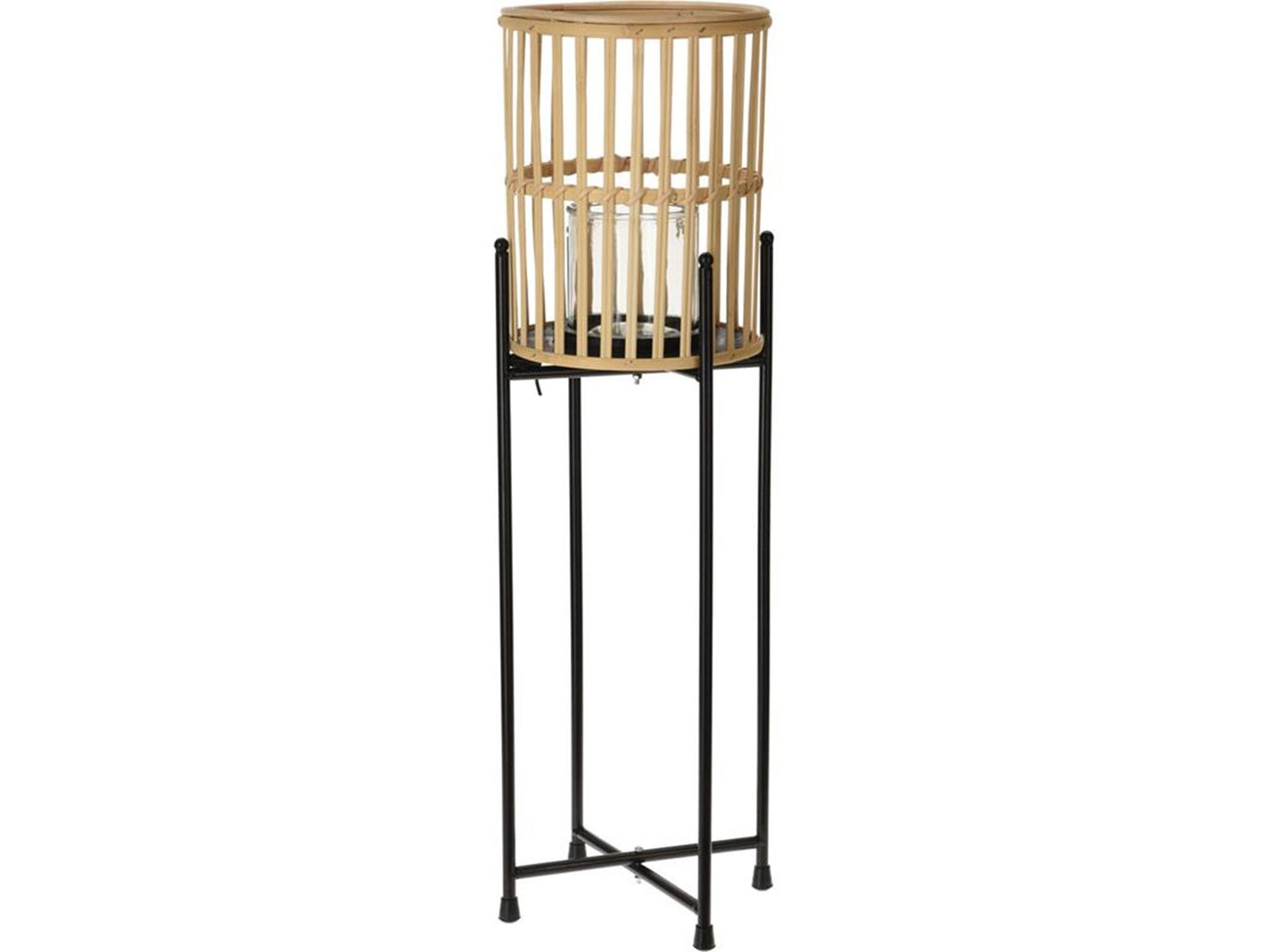Lanterna per l'home styling su supporto 19x19x25 cm