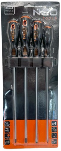 Set cacciaviti Neo | lungo 4 parti 250mm - 6460175