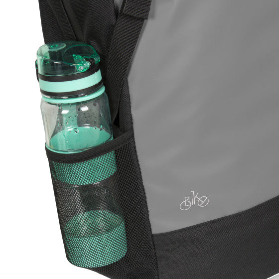 Acqua di carbonio per biciclette -Borsa a tracolla in bicicletta repellente 24L grigio