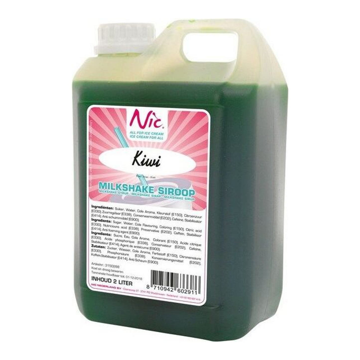 Nic milkshake sciroppo al kiwi (2 litri)