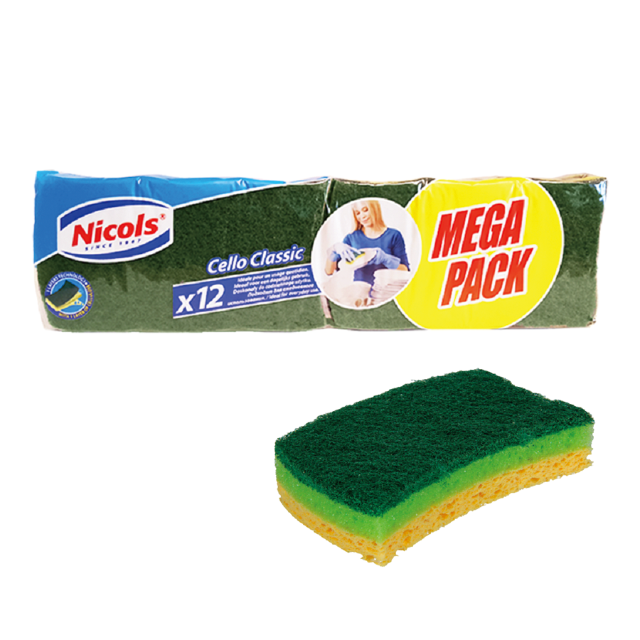 Nicols Sponge Violoncello Classico Mega Confezione 12 Pezzi