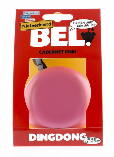 Bicicleta Bell Ding-dong Steel 80 mm rosa rosa