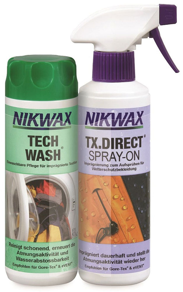 Nikwax tech wash + spray tx-direct - detergenti
