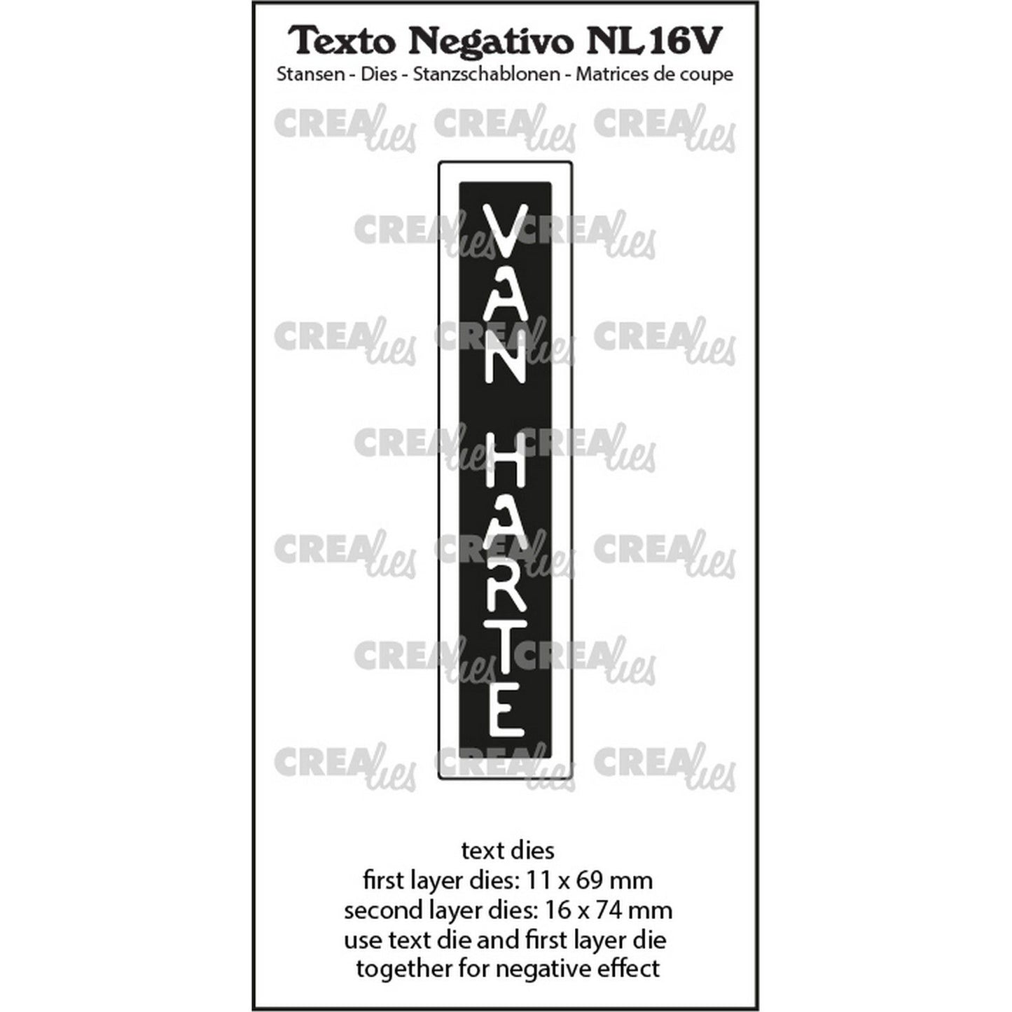 Crealies • testo negativo congratulazioni
