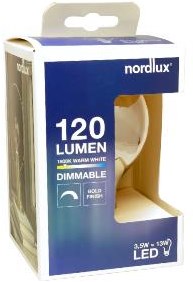 Enzo nordlux led globe g95 e27 3,5-15w 1800k retro deco gold dimbaar - 2760135