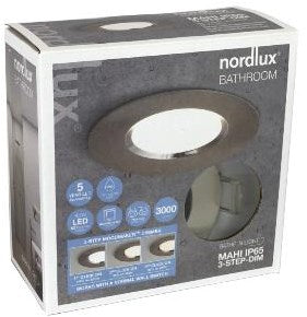 Nordlux Foco empotrable LED mahi 8,5W cromo lijado IP65 - 4801476