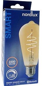 Nordlux LED ST64 E27 4.7-60W 2200K Edison Filamento Oro Dimmerabile intelligente - 2770260