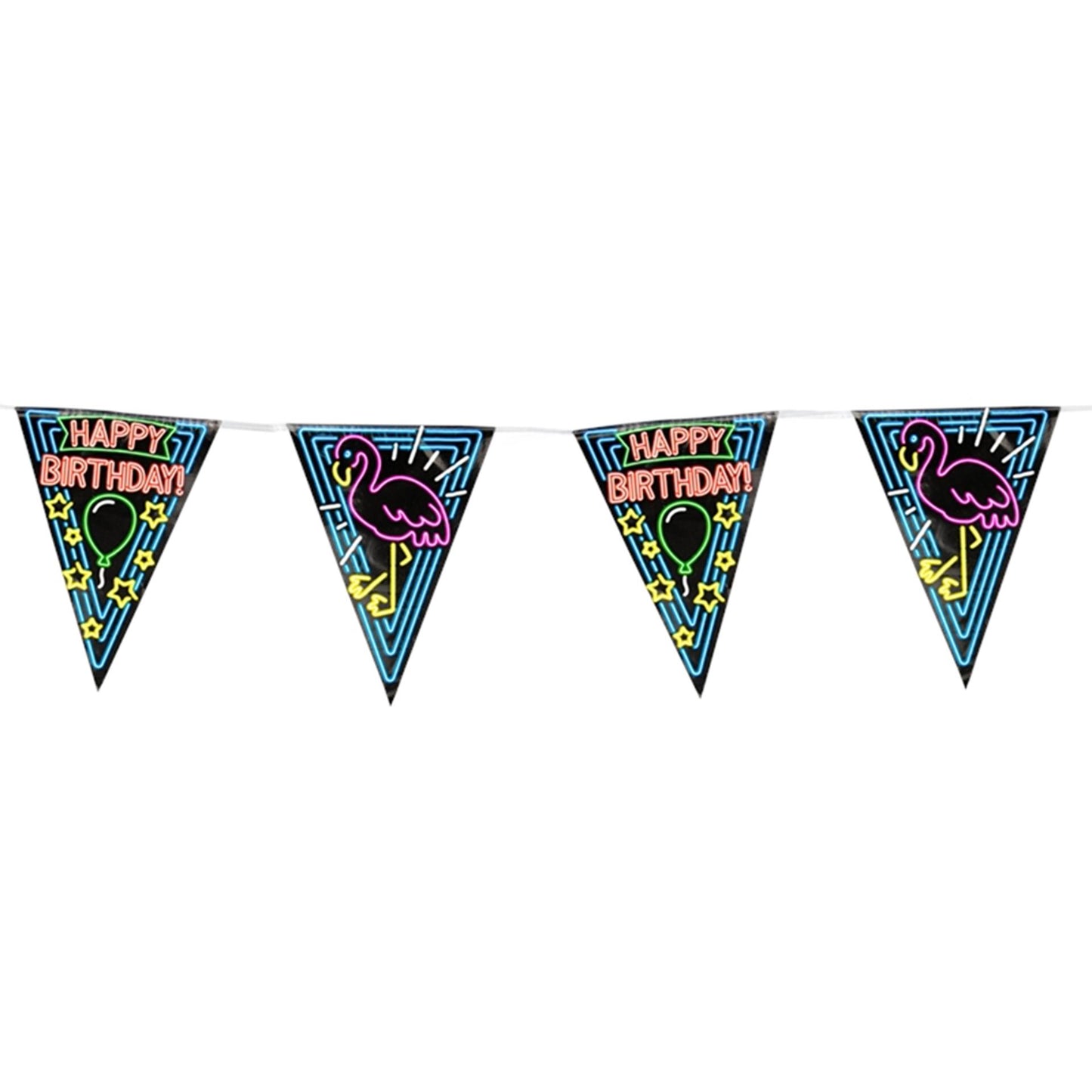 Compleanno con bandiera neon di Paperdreams