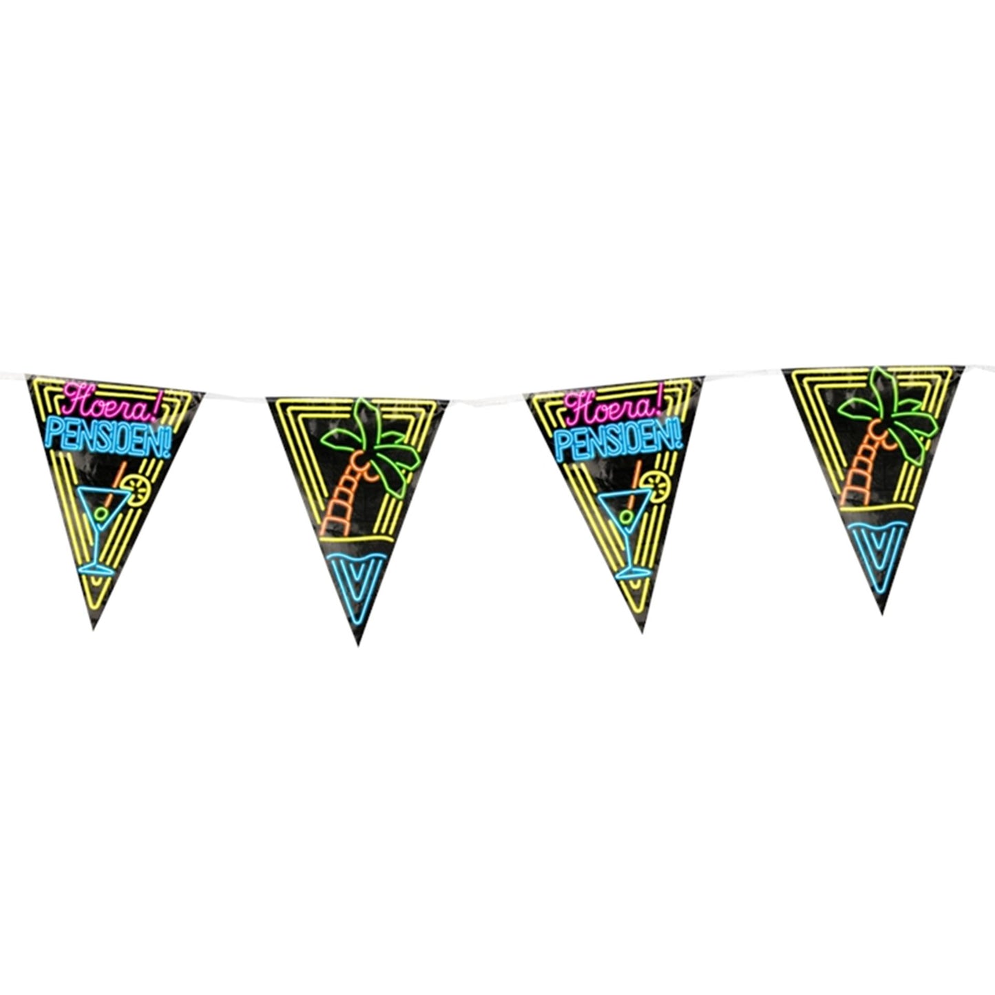 Ritiro delle bandiere neon per feste Paperdreams