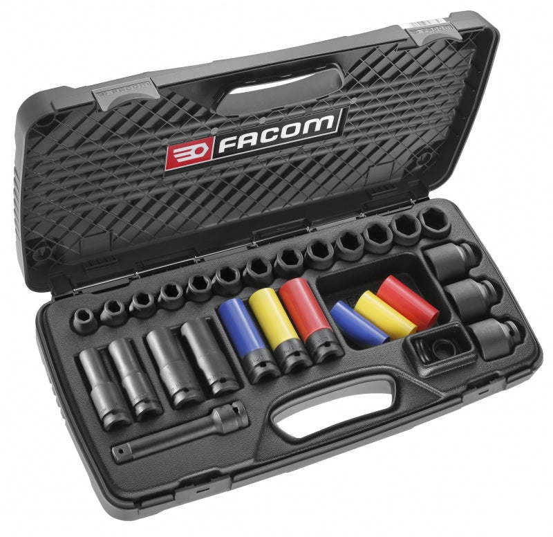 Set bussole a impatto Facom 1 2 10-32 mm