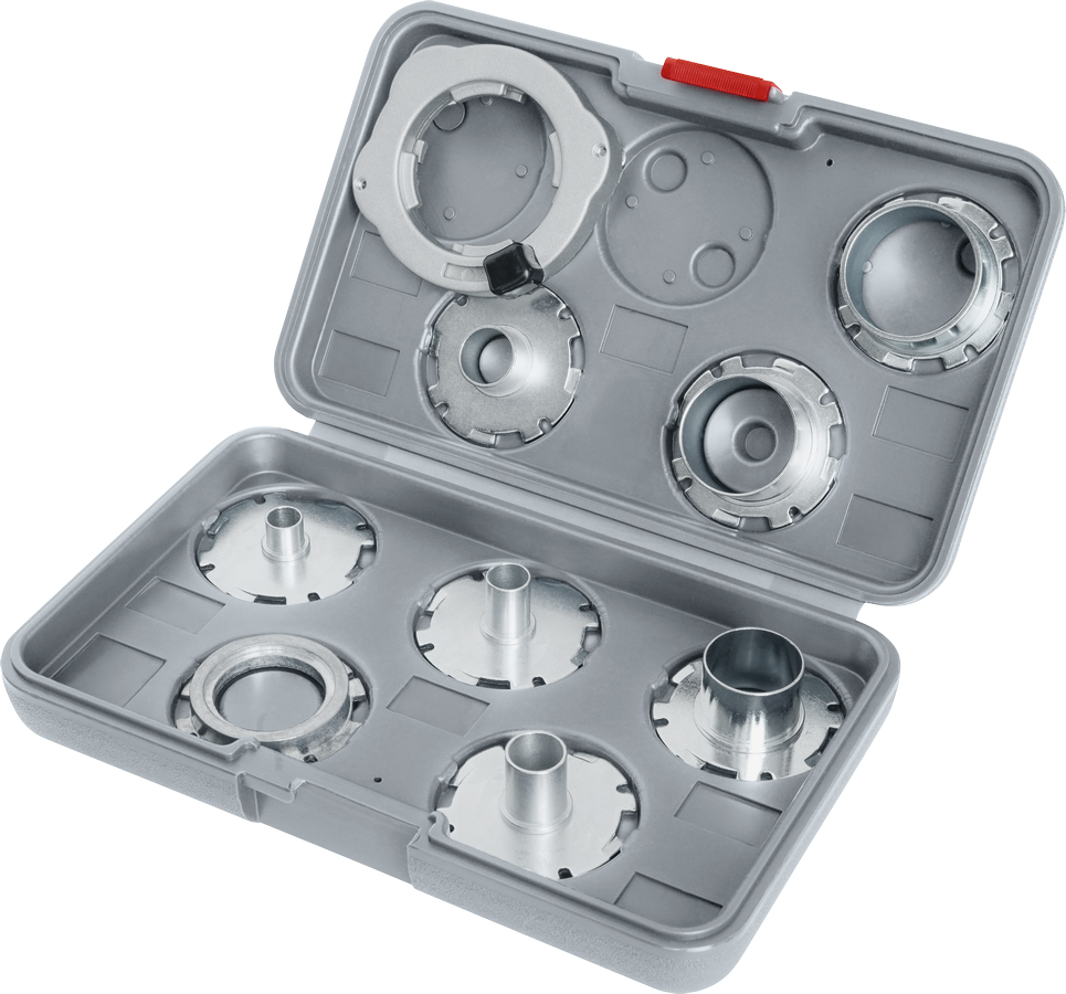 Accesorios Bosch pro juego de guías de plantillas métricas para fresadora | 9 piezas - 2608190064