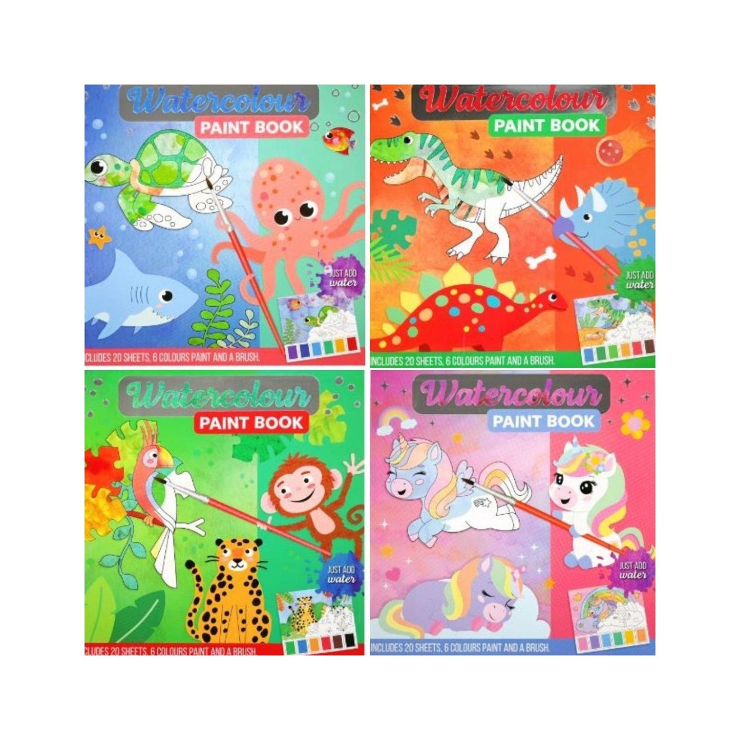 Blocco di colore acquerello 20x20 cm