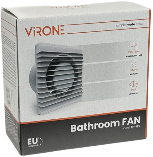 Orno baño - ventilador de inodoro blanco 125 mm + temporizador - 8611060