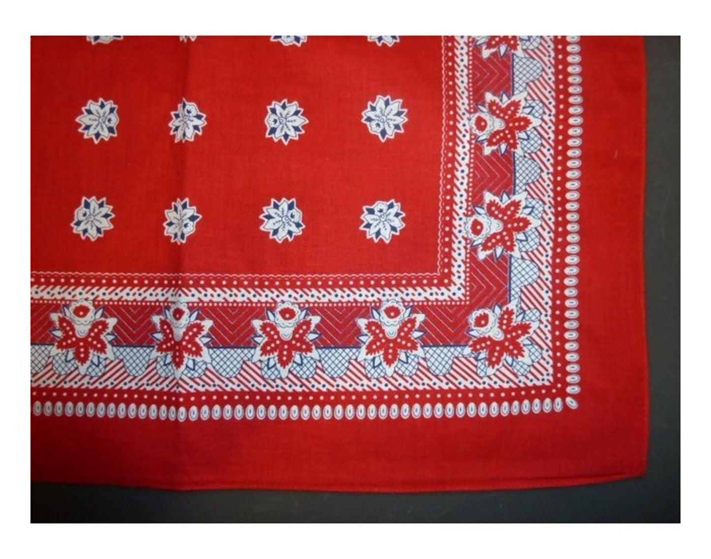 Boerenzakdoek rood 55x55cm pak a 12st<br>