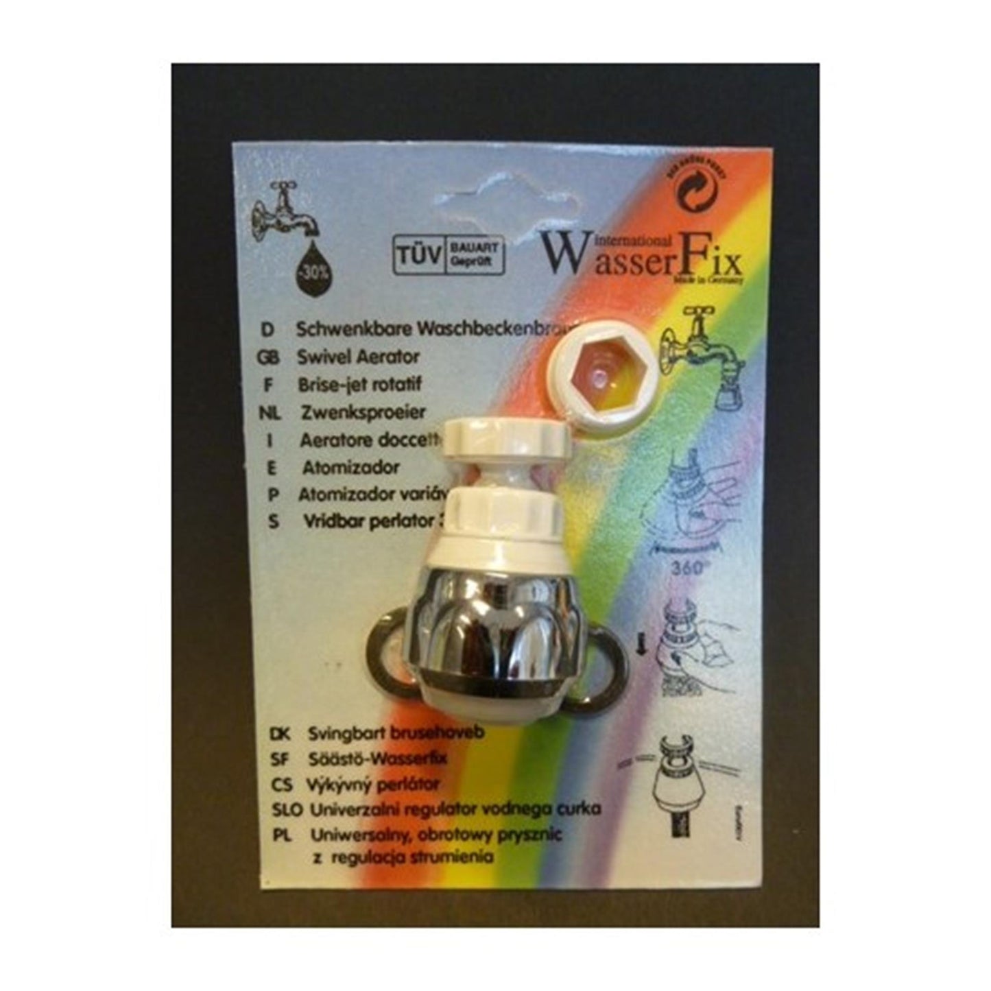 Rubinetto doccia orientabile Wasserfix bianco