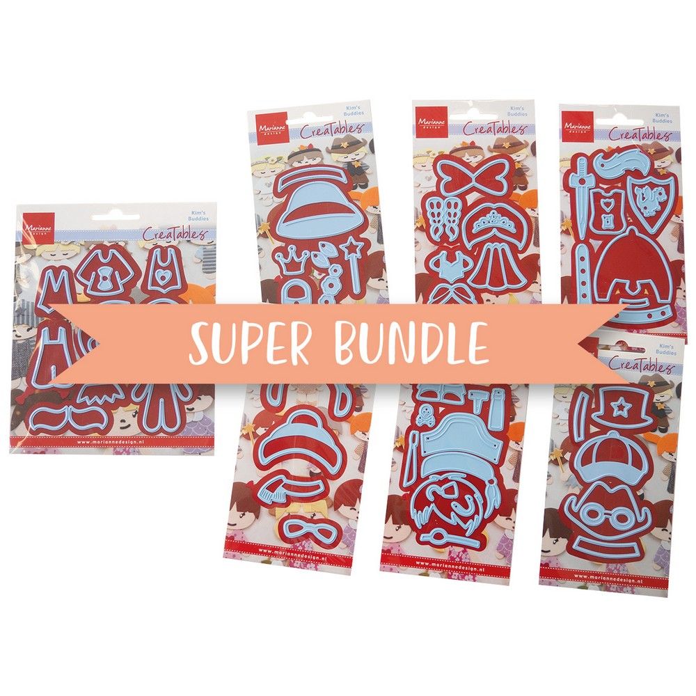 Marianne design • producto surtido súper paquete kim's buddies