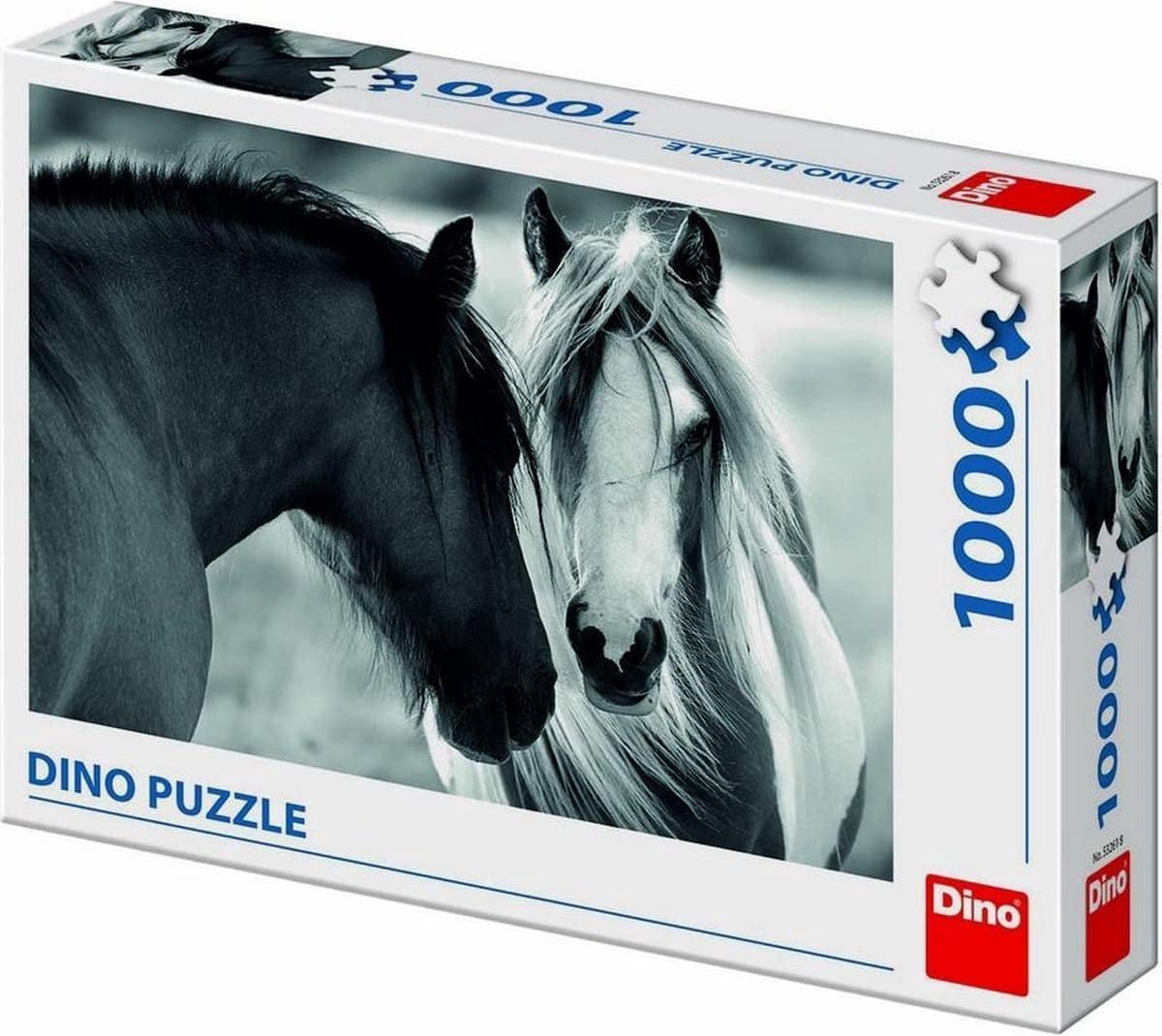Cavalli puzzle in 1000 pezzi in bianco e nero