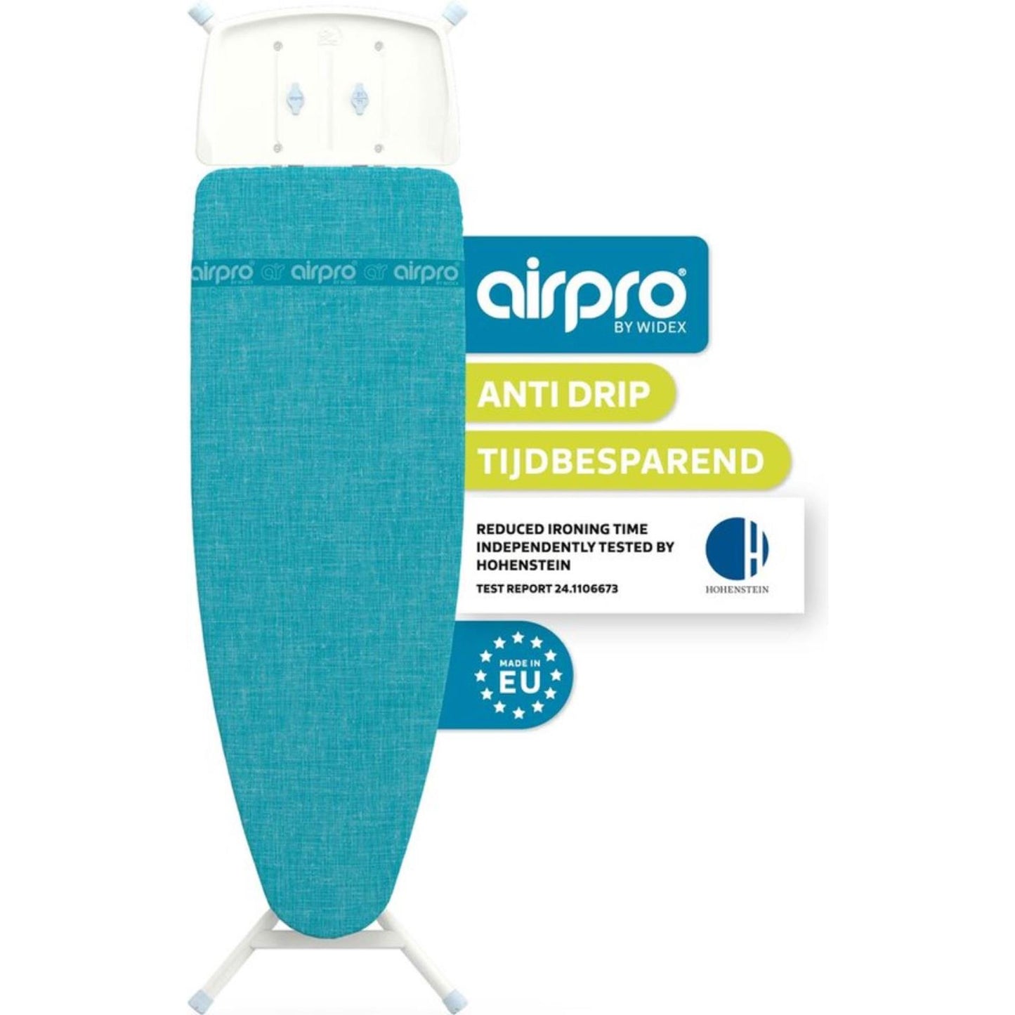 Asse da stiro Airpro grande 120x42 cm blu