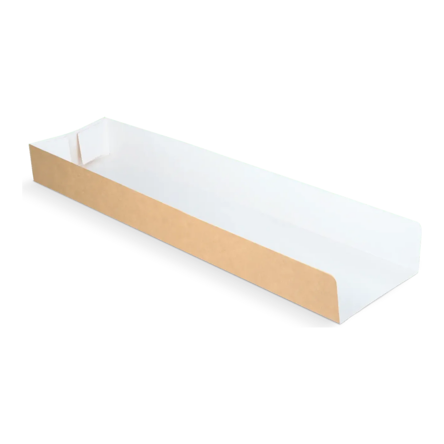 Takeaware panini bakje 28x7x3cm kraft wit (1000 stuks)