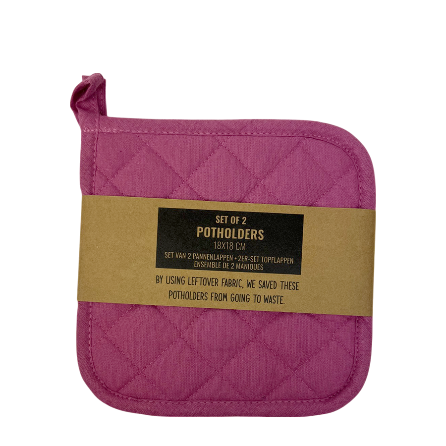 Presina rosa 18x18 cm 2 pezzi