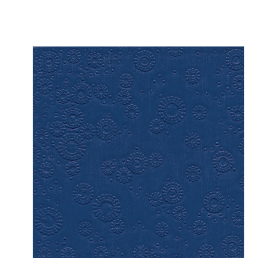 Servilleta Paper+design 3 capas 25x25cm momentos relieve azul 16 piezas