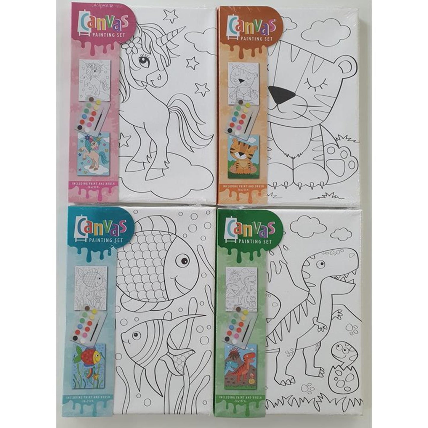 Set quadro su tela 18x25 cm