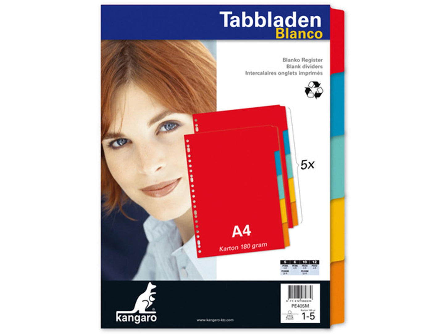 Schede canguro a4 23 anelli in cartone