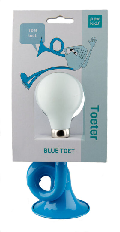 Pexkids de señuelo de cuerno en bicicleta - azul con una bola blanca