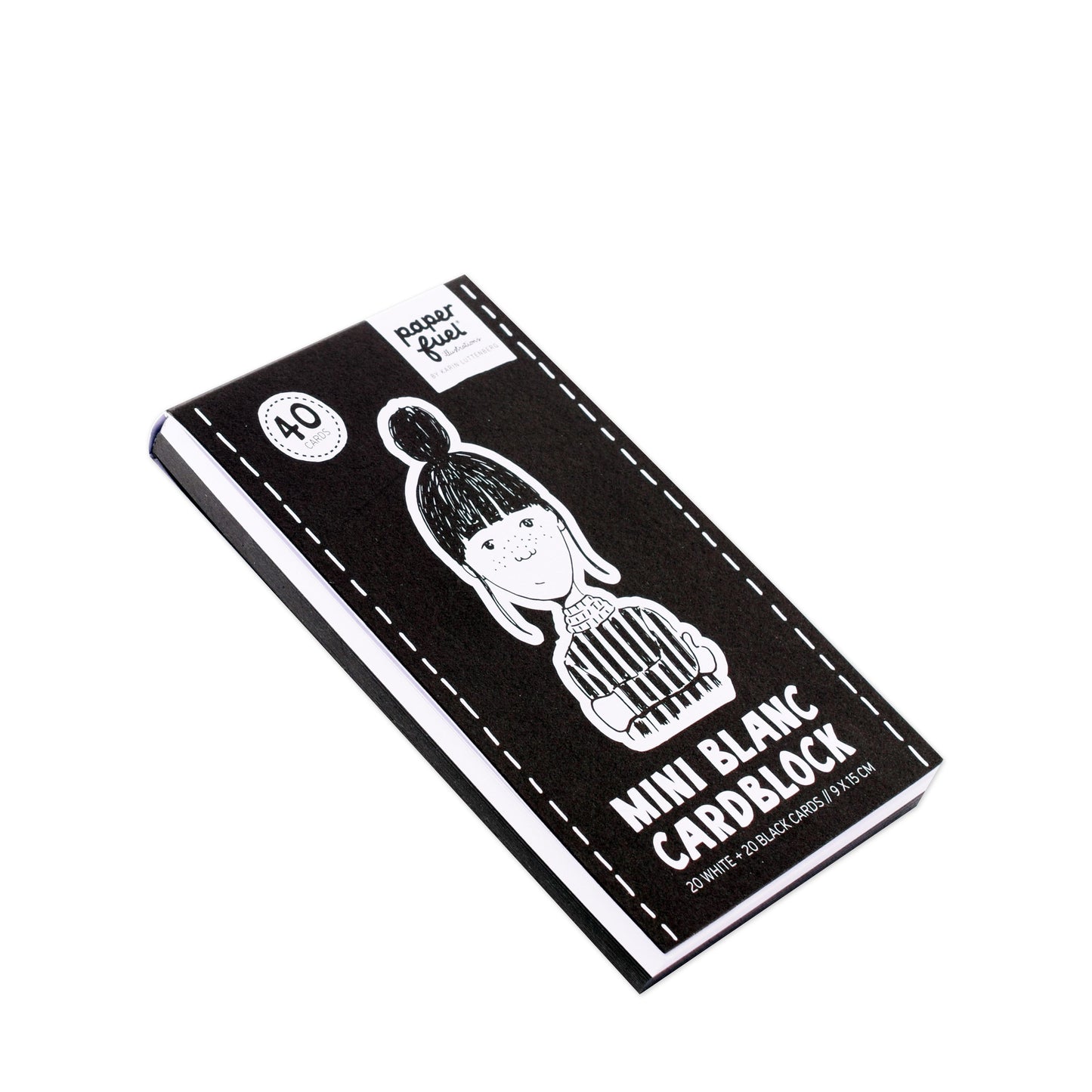 Paperfuel • blocco mini card 9x15cm 300gr 40 fogli