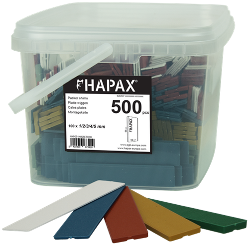 Pgb-europe - hapax surtido cuñas planas 22x95 500uds - hap051n00set02m