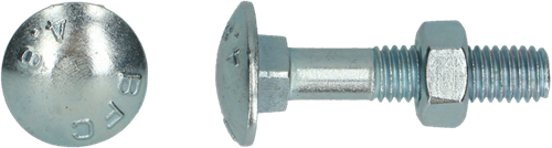 Pgb-europe pgb-fasteners | bullone in legno 4,8 din 603 555 m 6x30 zn | 200 pezzi 603001006000303