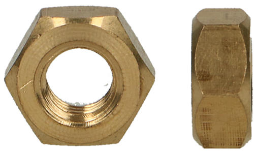 Pgb-europe pgb-fasteners | dado esagonale ottone din 934 m 5 - 000934ms000503