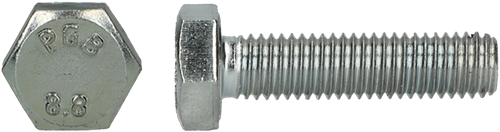 Pgb-europa pgb-sujetadores | perno macho hexagonal 8,8 din 933 m 8x16 zn | 200 piezas 933801008000163