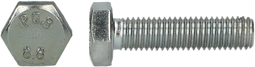 Pgb-europe pgb-fasteners | bullone maschio esagonale 8,8 din 933 m10x100 zn | 50 pezzi 933801010001003