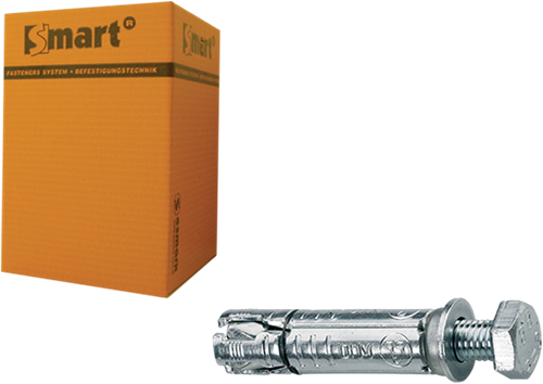 Pgb-europa inteligente | perno de cuña con perno macho m6x35x70 zn | 50 piezas sm000t0010600703