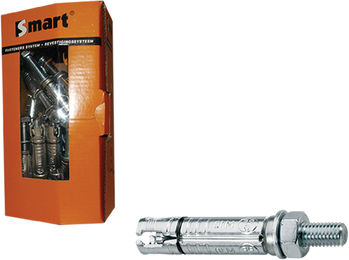 Pgb-europa inteligente | perno cuña smart+varilla anclaje m6x30x75 zn | 25 piezas sm000k001060075e