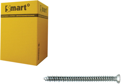 Pgb-europe smart | kozijnschroef vzk-t30 ø 7,50x132 zn | 100 st sm0wsf0010751323