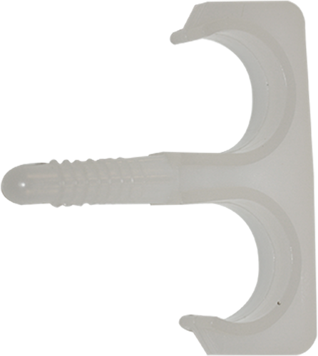 Pgb-europa inteligente | clip plug nylon doble 16-19 blanco | 50 piezas sm0pcdn001600193