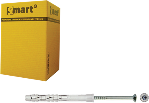 Pgb-europe smart | raamplug +schroef vzk tx ø 10x120 nzn | 50 st - sm0rptn011001203