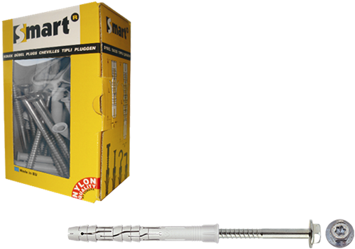 Pgb-europa inteligente | taco ventana + tornillo hexagonal ø 10x200 nzn | 25 piezas sm0rpfn01100200e