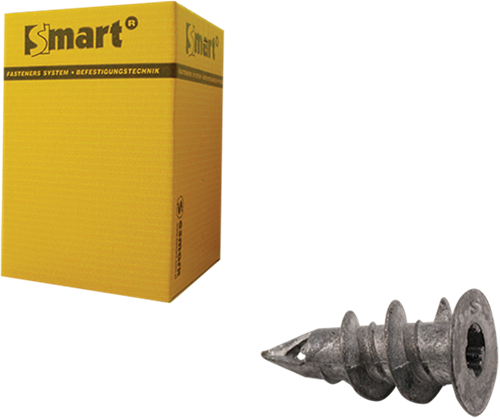 Pgb-europe smart | zelfb. gipskartonplug smart ø 15x29 zamak | 100 st sm0gkp0000013